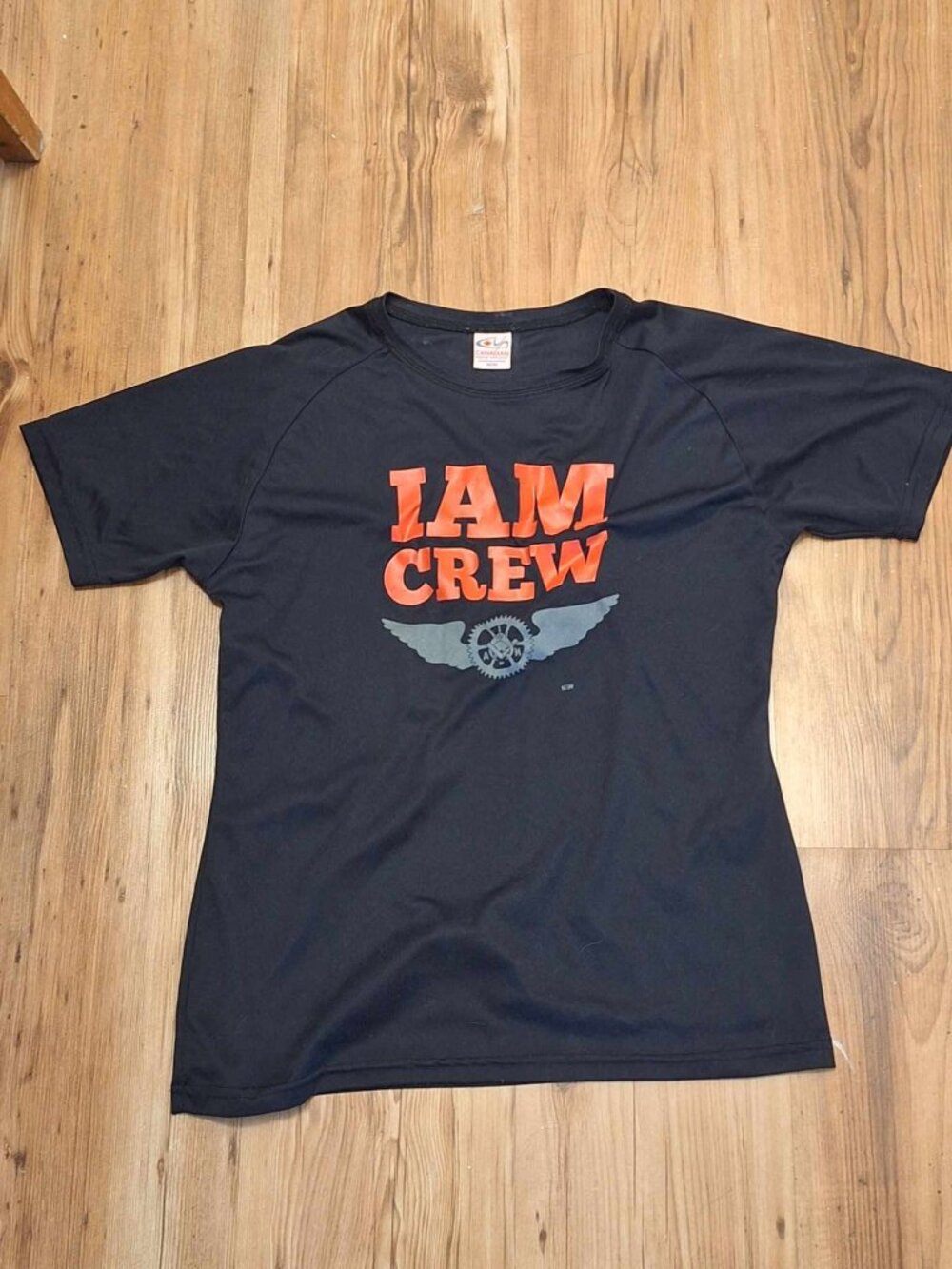 IAM CREW black union-made t-shirt size M